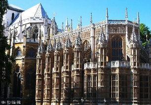 威斯敏斯特教堂图片,英国历史与宗教的见证之地